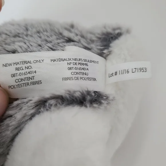 Animal Adventure Bunny Rabbit Plush Gray Frosted White Grey Stuffed Animal 2017 - Picture 8 of 11